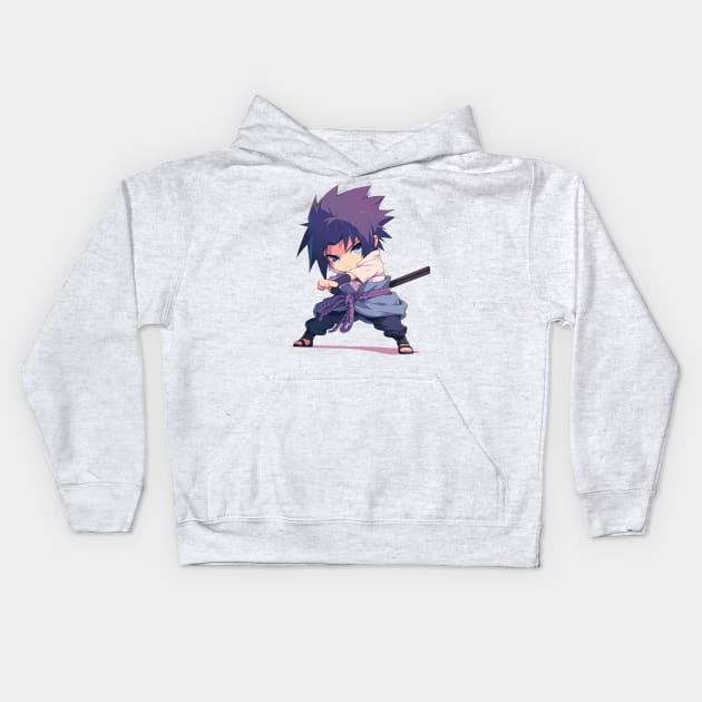 sasuke Kids Hoodie by Stephanie Francoeur Art